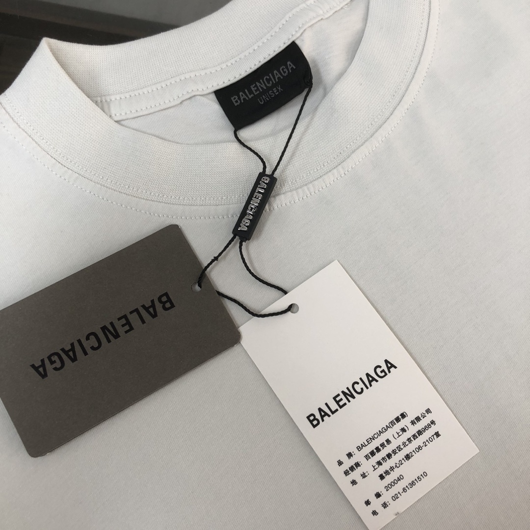 Balenciaga x Automobili Lamborghini graphic T-shirt in dirty white cotton jersey White