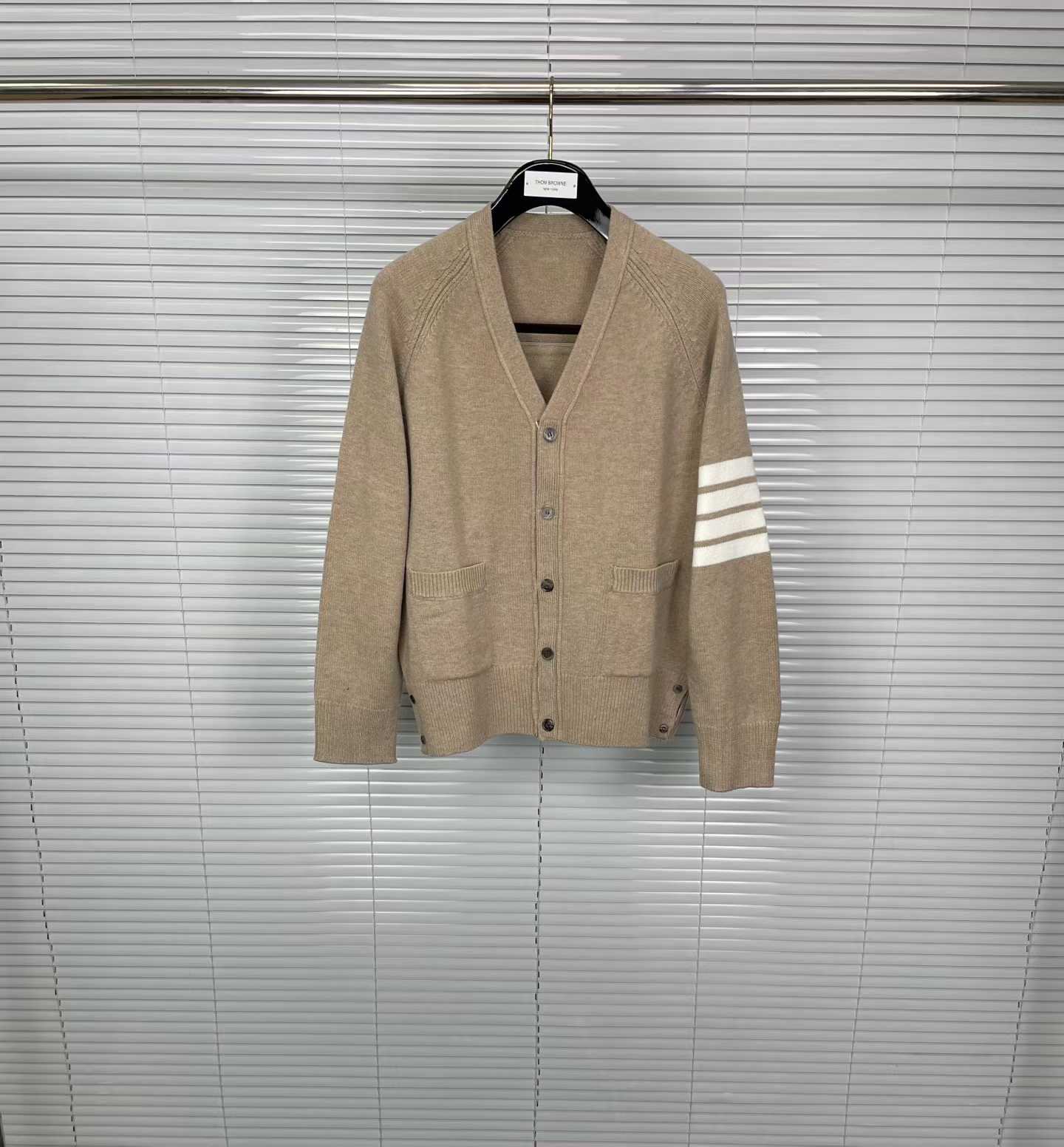 Thom Browne 4-Bar merino wool cardigan in various colors