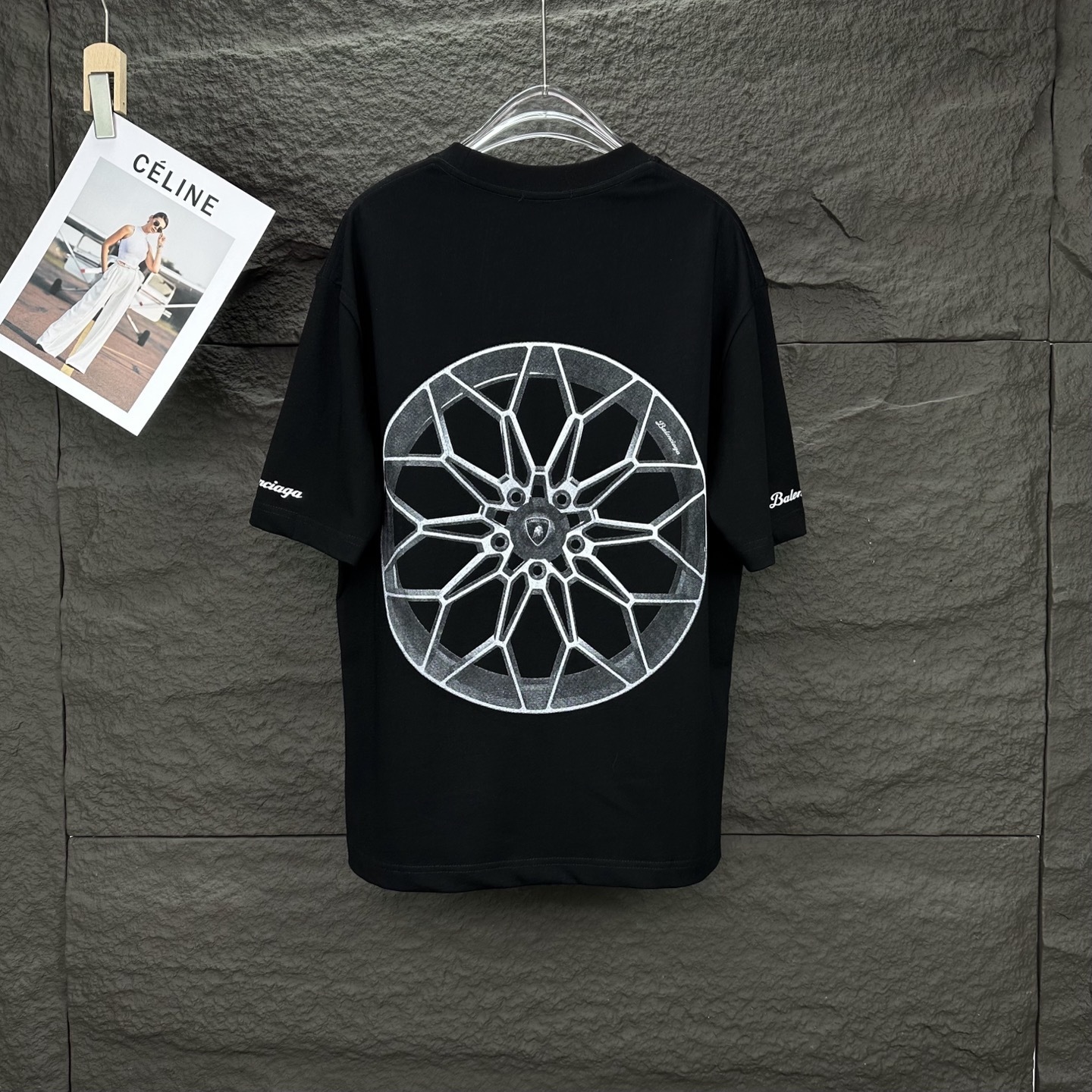 Balenciaga x Automobili Lamborghini cotton oversized t-shirt in black