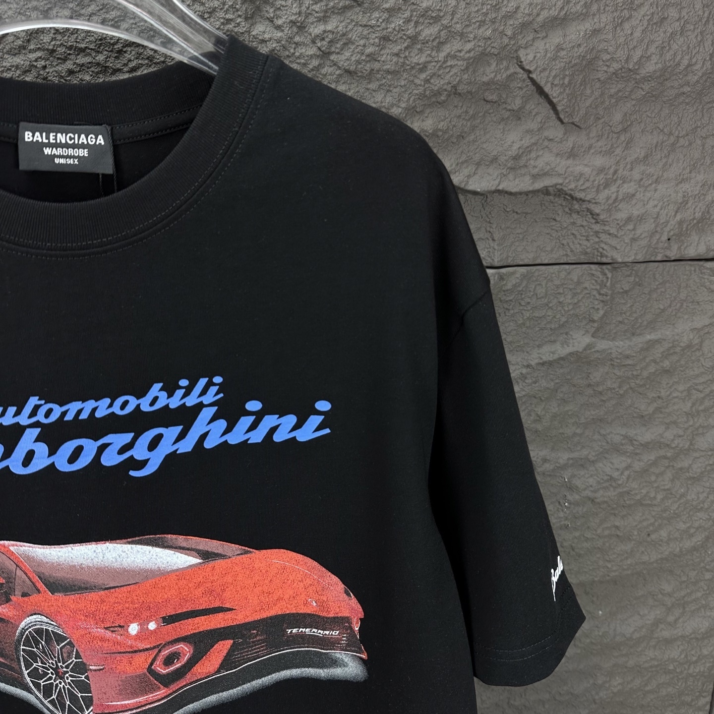 Balenciaga x Automobili Lamborghini cotton oversized t-shirt in black
