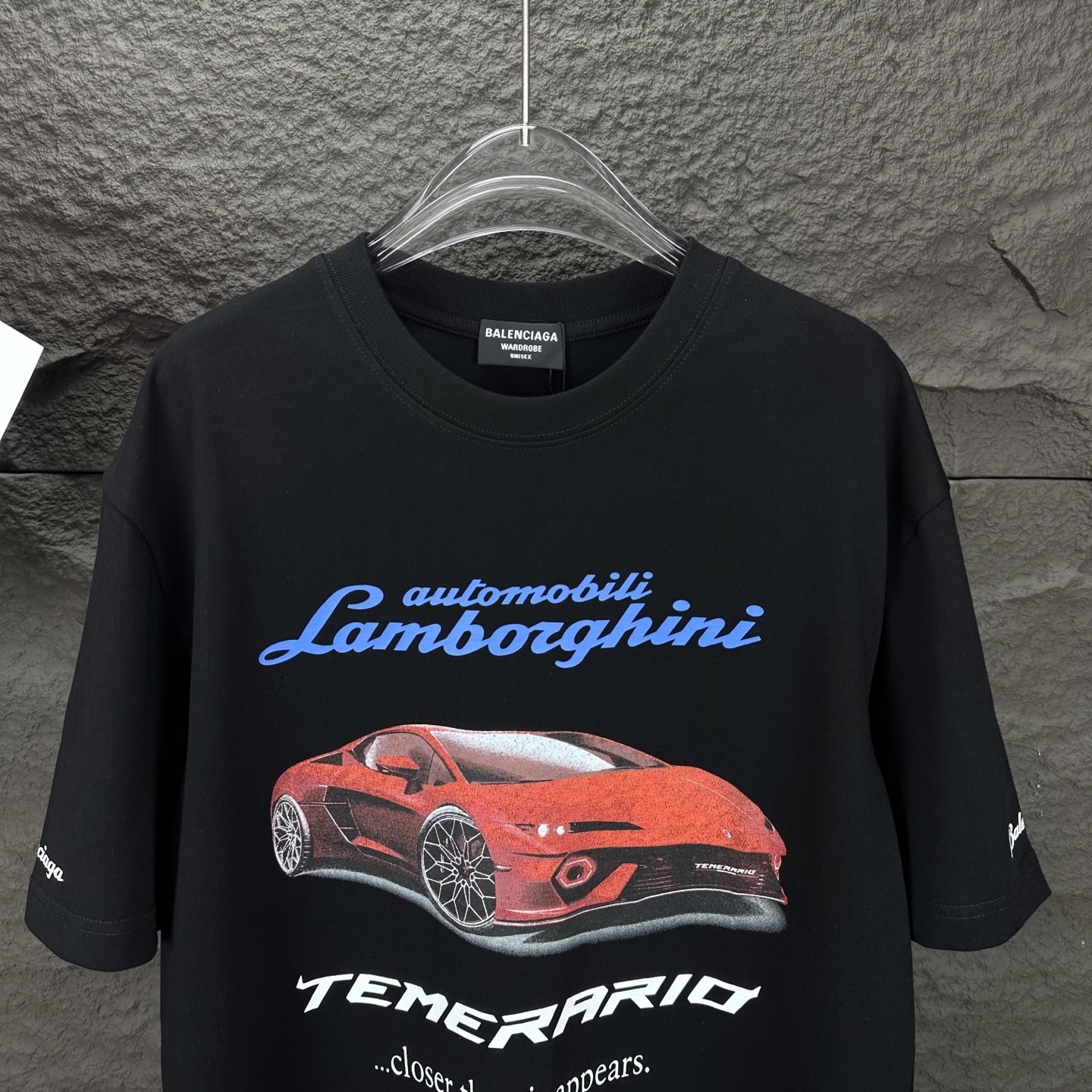 Balenciaga x Automobili Lamborghini cotton oversized t-shirt in black