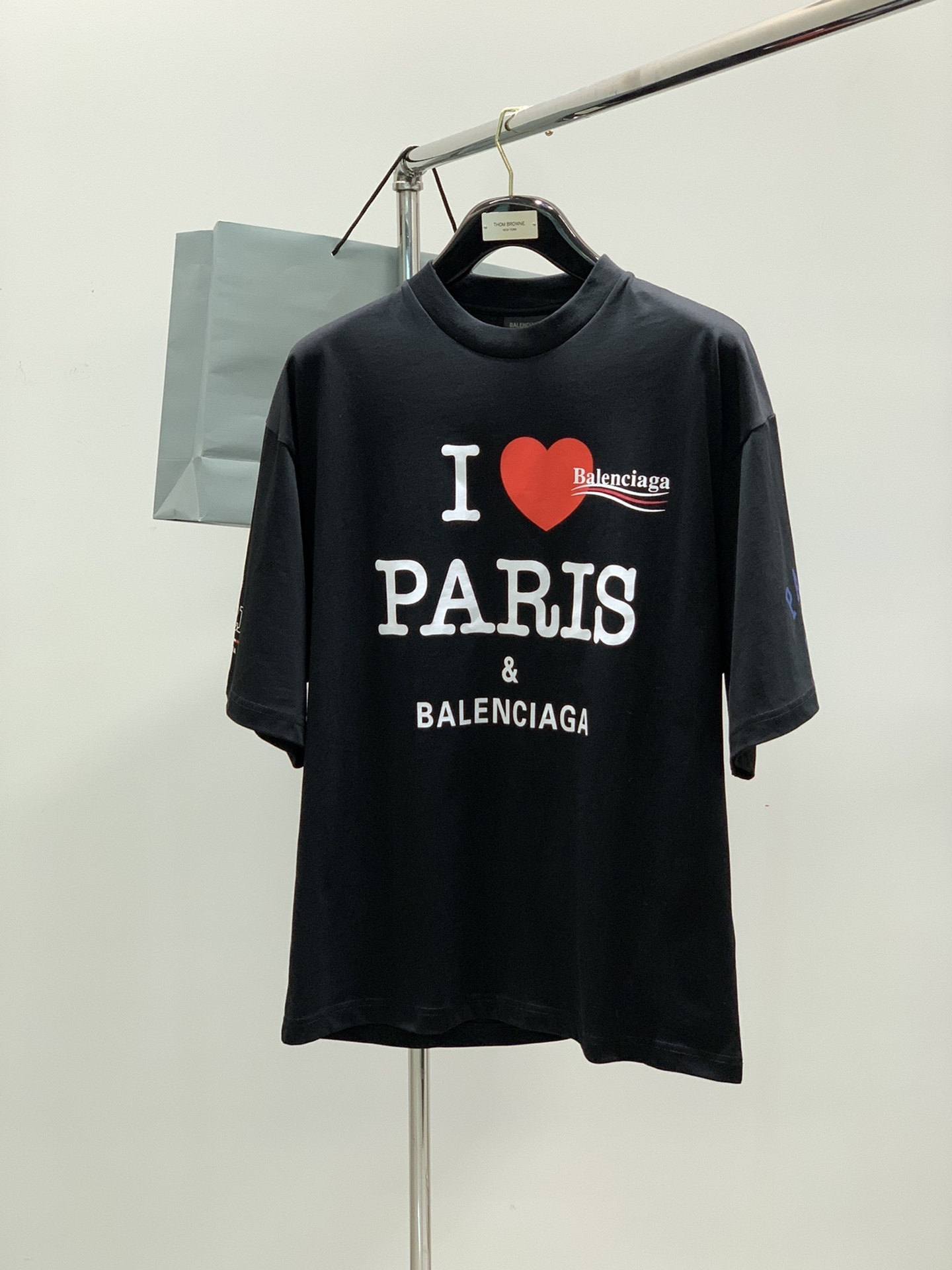 Balenciaga "I Love Paris & Balenciaga" oversized cotton T-shirt