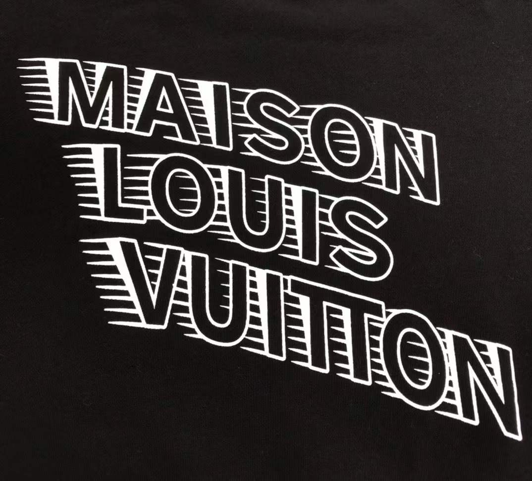 LV sweatshirt featuring a stylized "Maison Louis Vuitton" logo on the chest