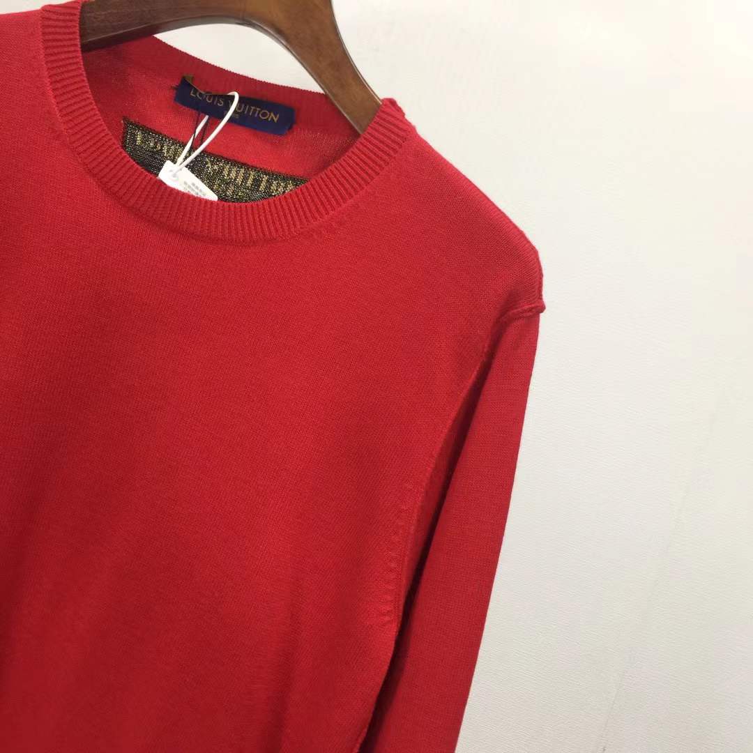 LV wool crewneck sweater