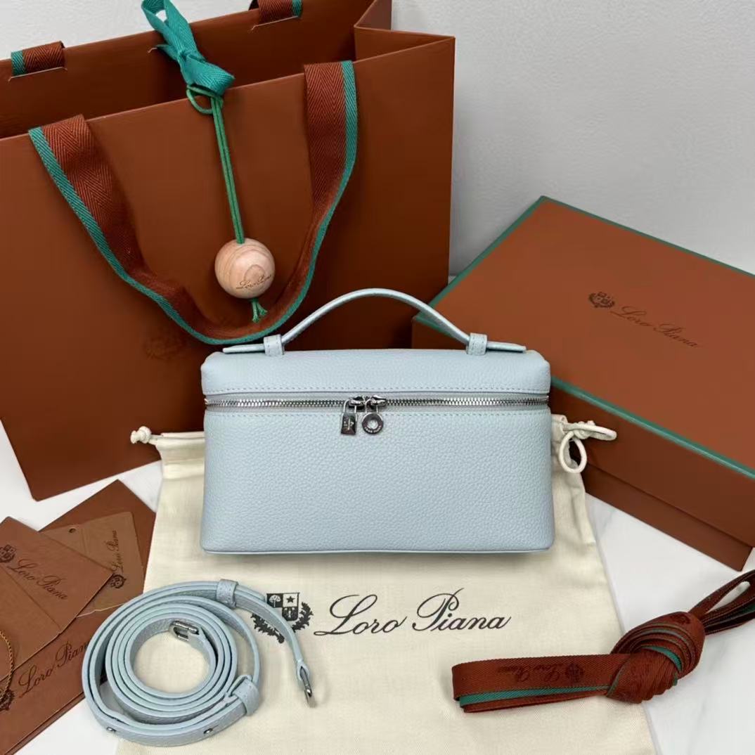 Loro Piana Extra Pocket L19 Pouch in Calfskin Leather