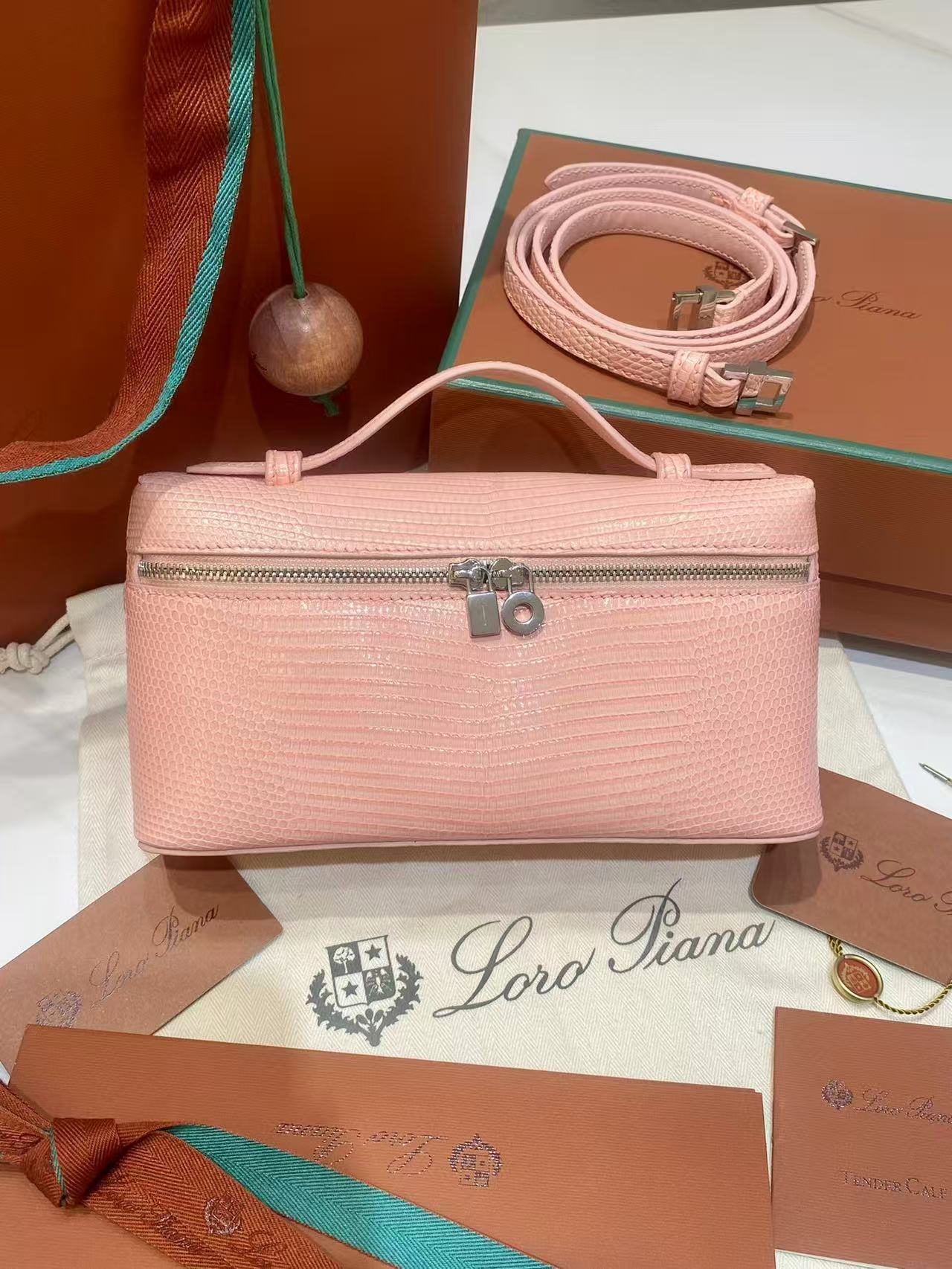 Loro Piana Extra Pocket L19 pouch in all colors