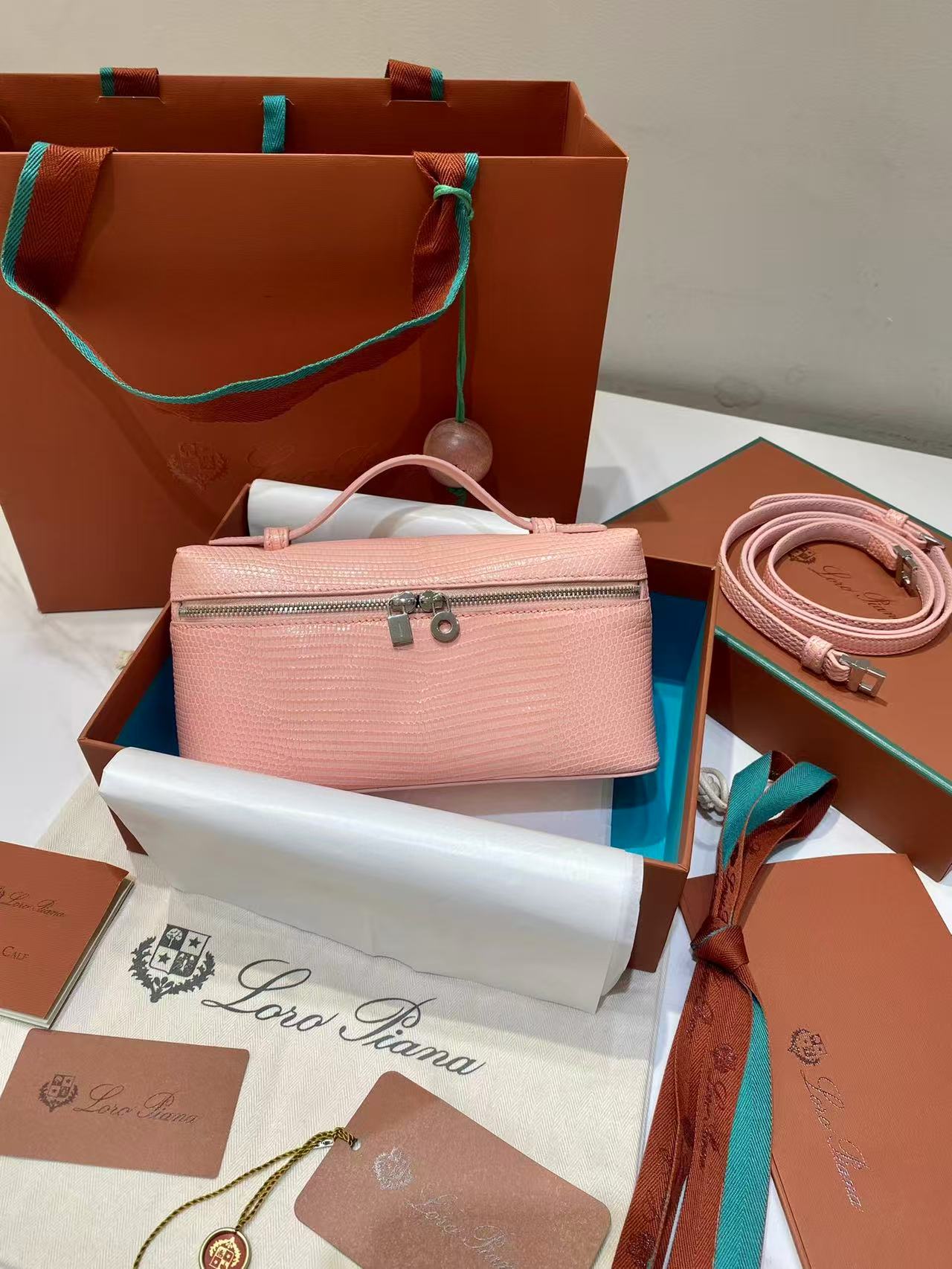 Loro Piana Extra Pocket L19 pouch in all colors