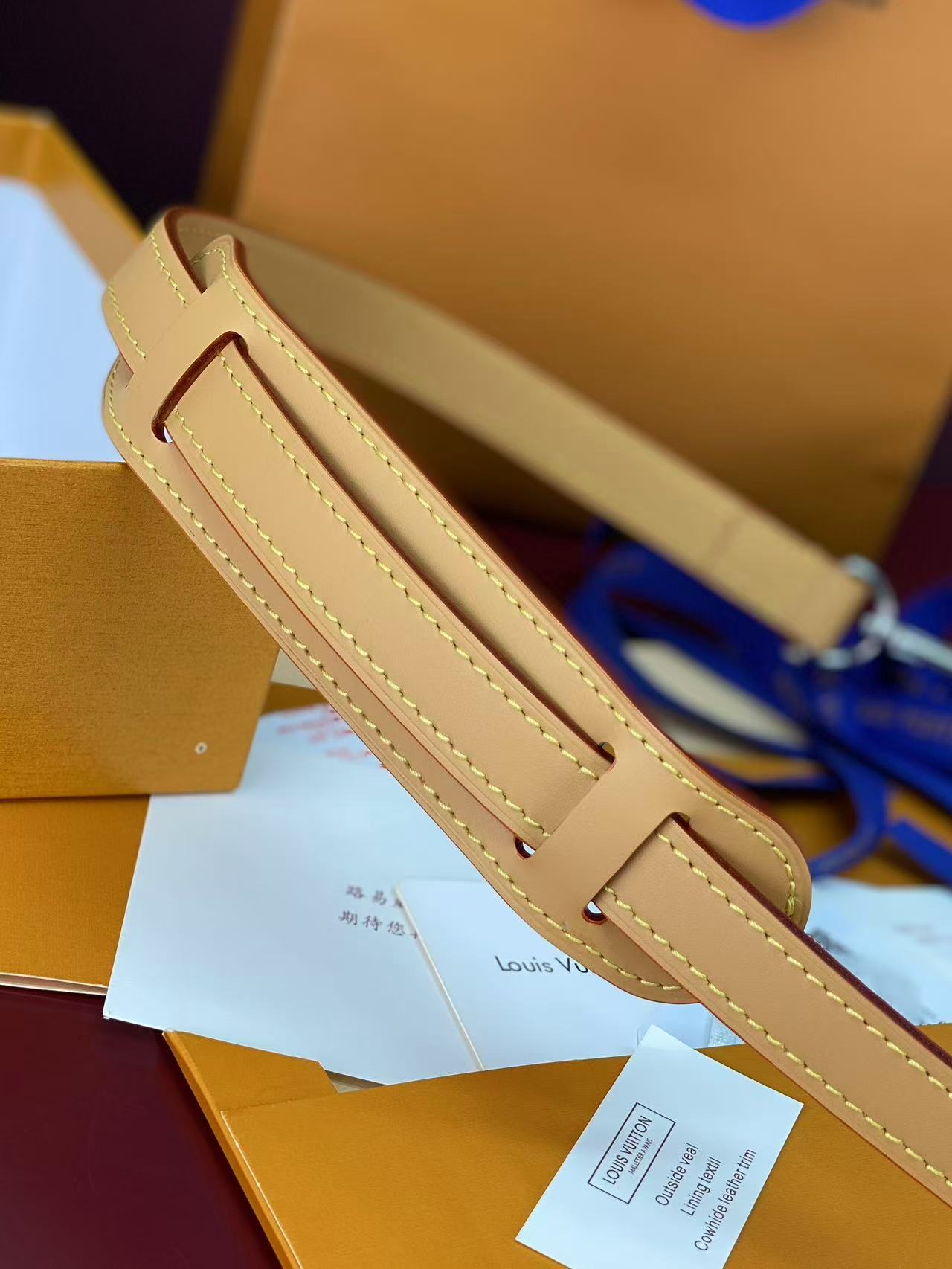 LV Trocadéro Wearable Wallet in Monogram Heritage coated canvas with natural cowhide-leather trim