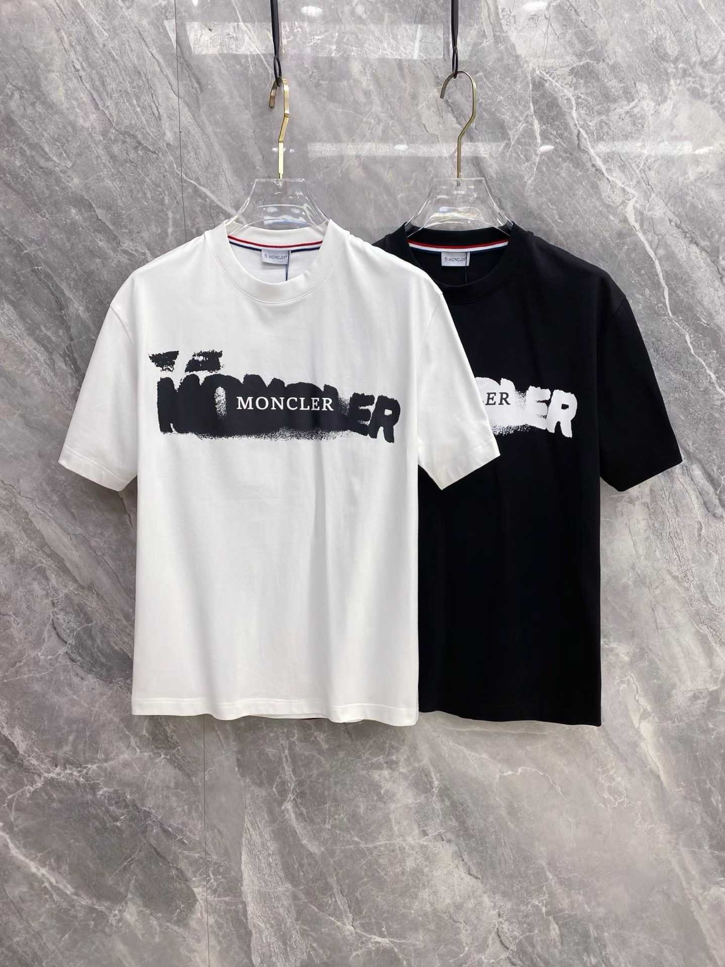 Moncler Men's Graffiti Logo Graphic T-shirt made from cotton