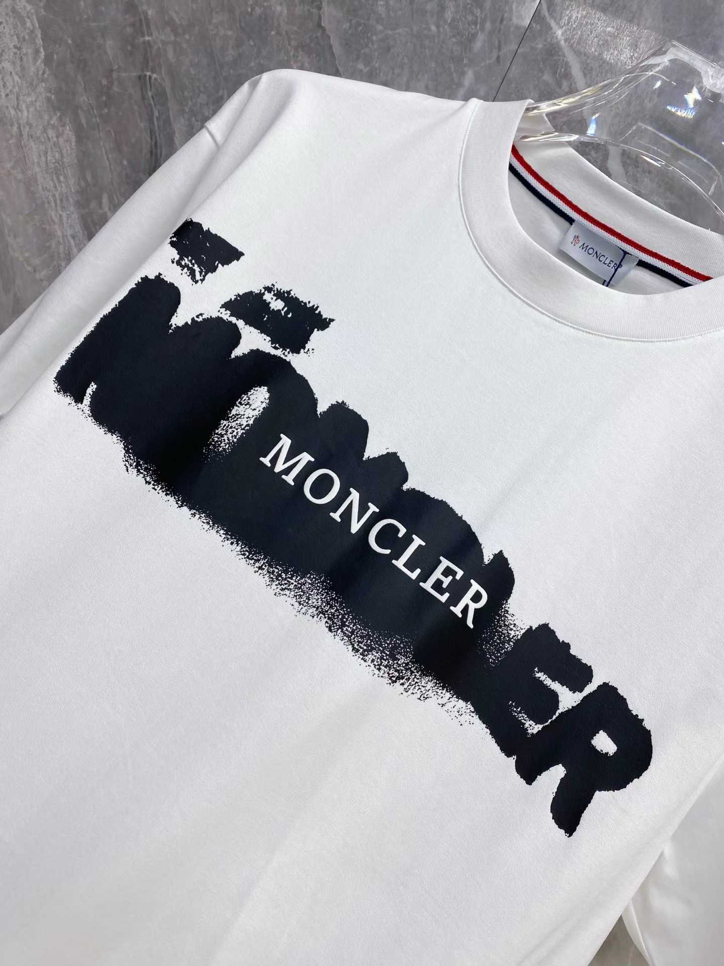 Moncler Men's Graffiti Logo Graphic T-shirt made from cotton