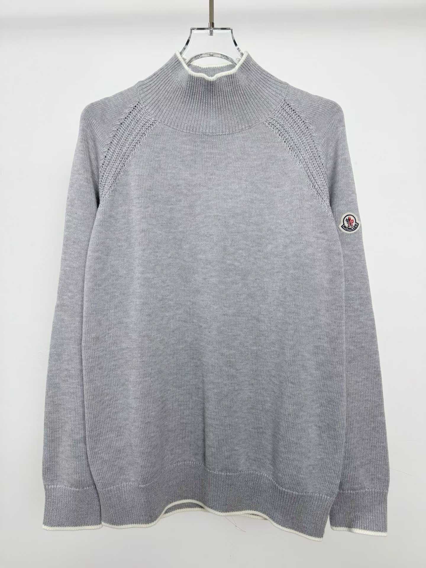 Moncler grey turtleneck sweater