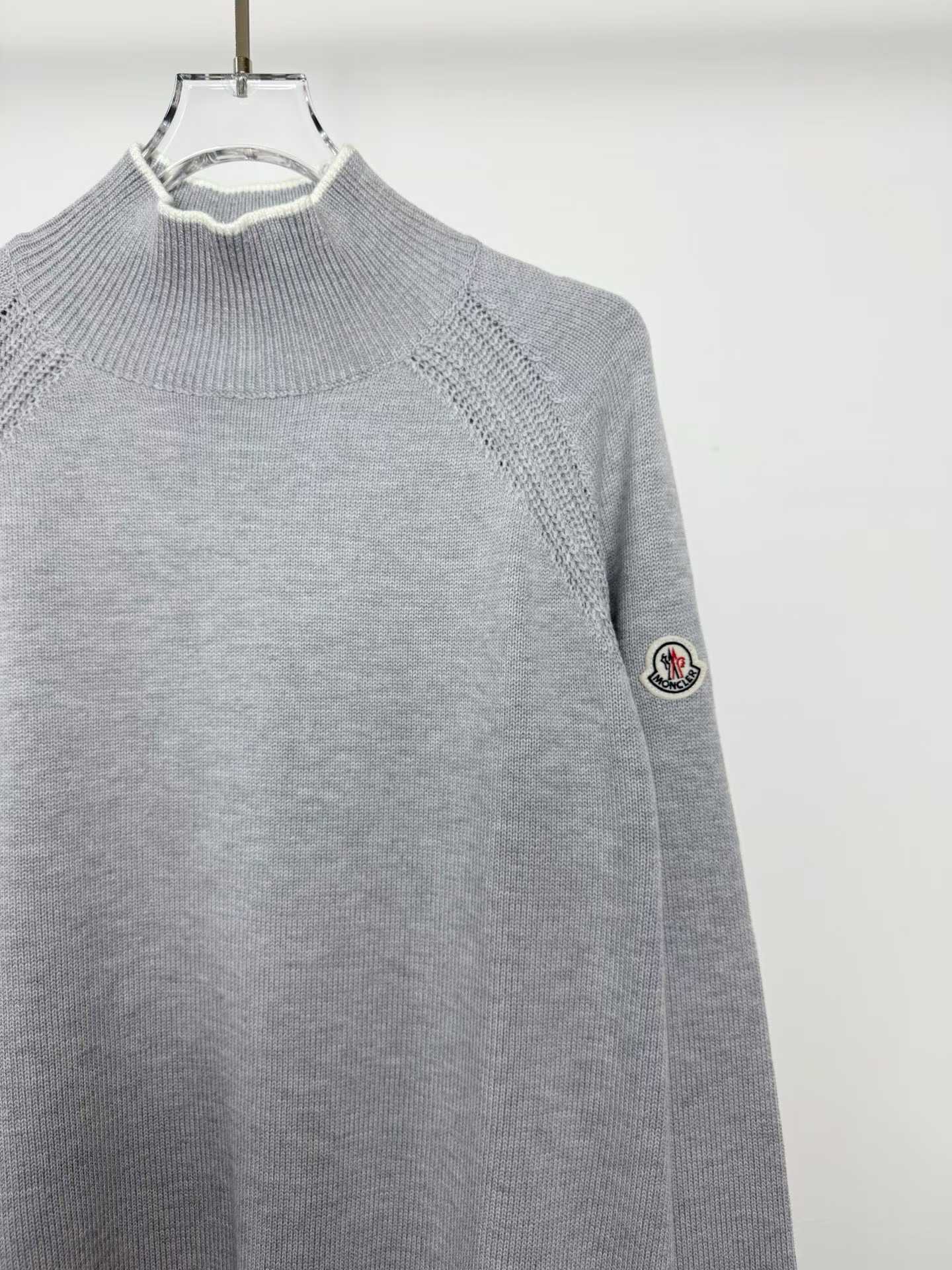 Moncler grey turtleneck sweater