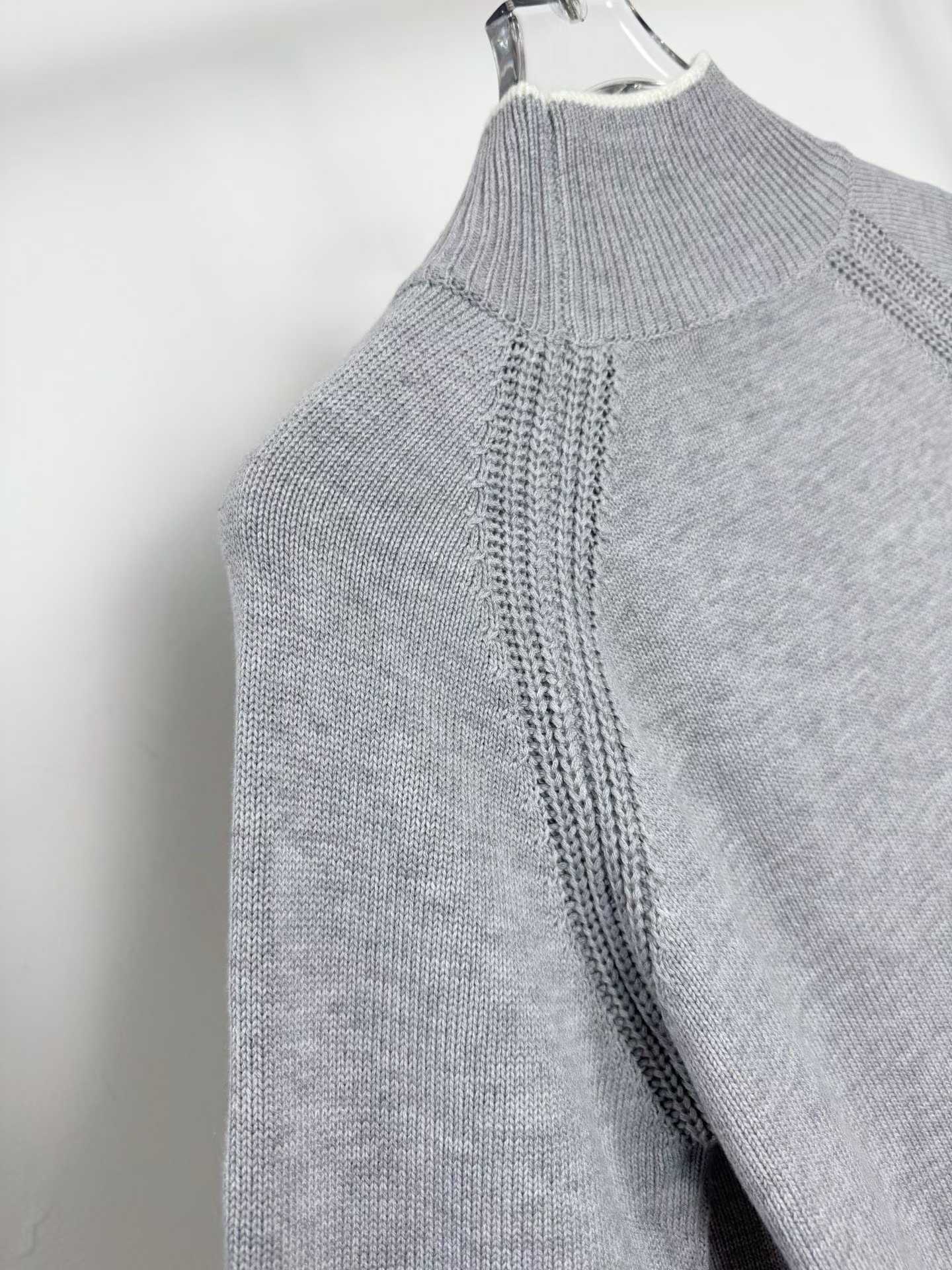 Moncler grey turtleneck sweater