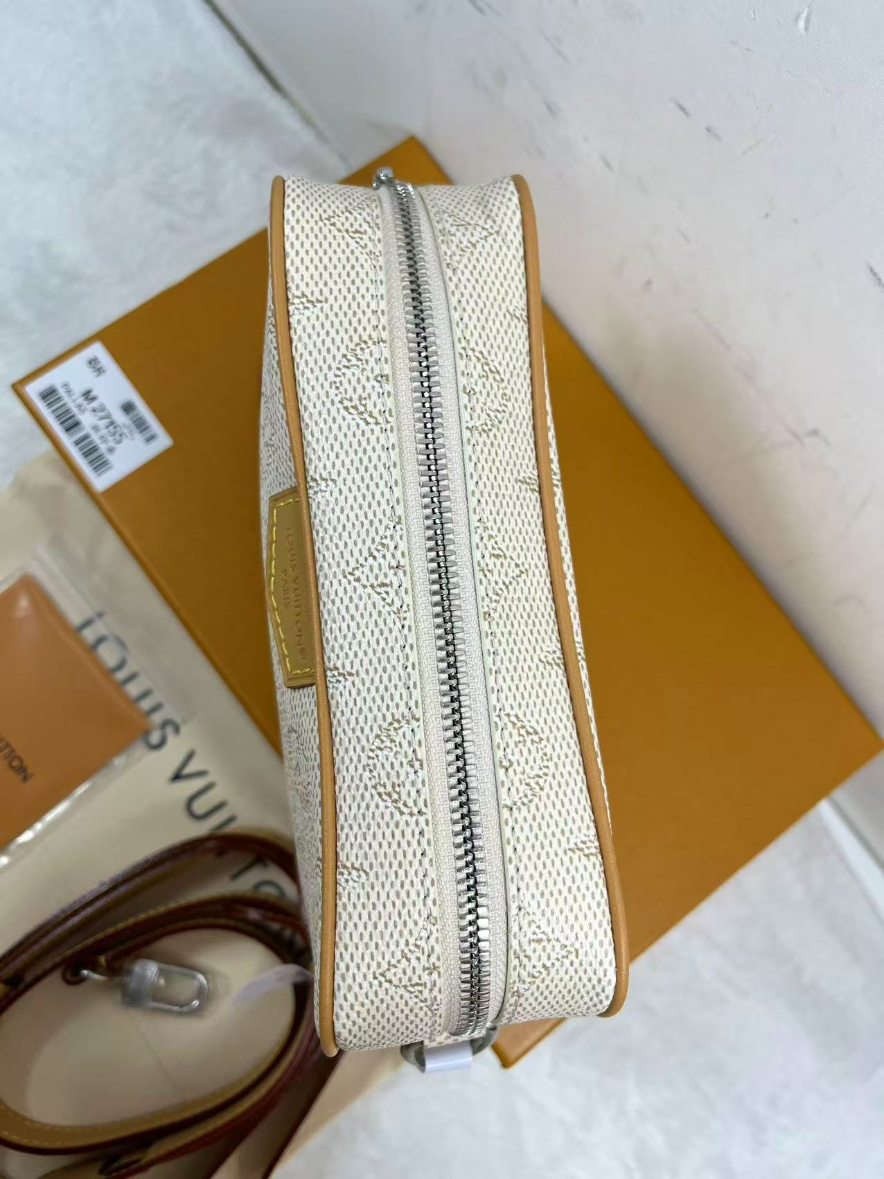 LV Trocadéro Wearable Wallet in Monogram Heritage coated canvas with natural cowhide-leather trim