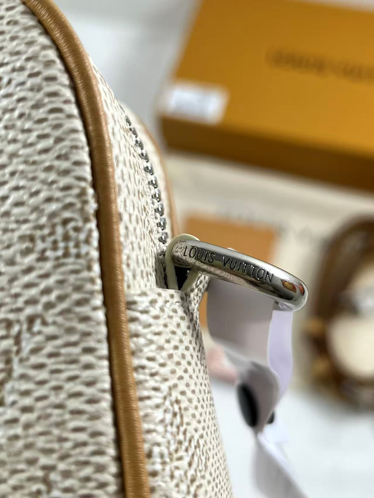 LV Trocadéro Wearable Wallet in Monogram Heritage coated canvas with natural cowhide-leather trim