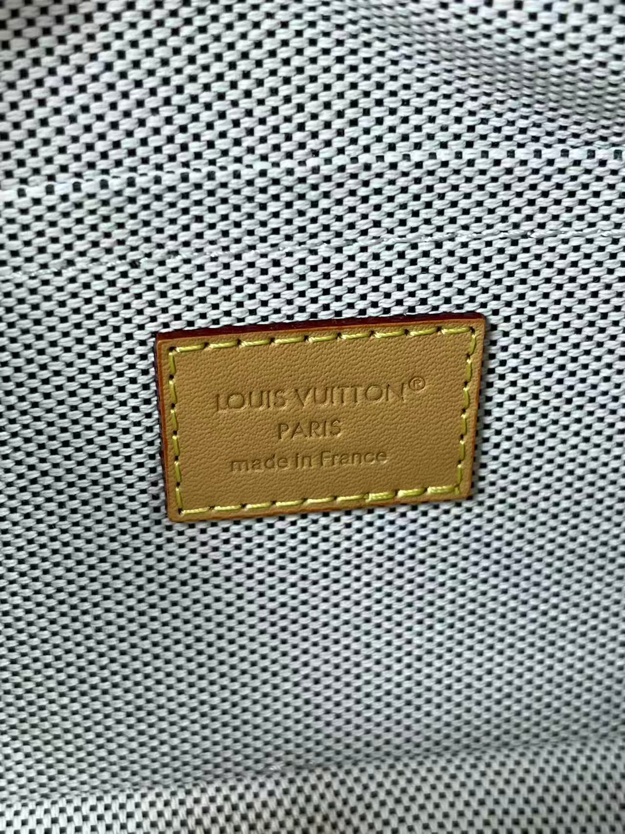 LV Trocadéro Wearable Wallet in Monogram Heritage coated canvas with natural cowhide-leather trim