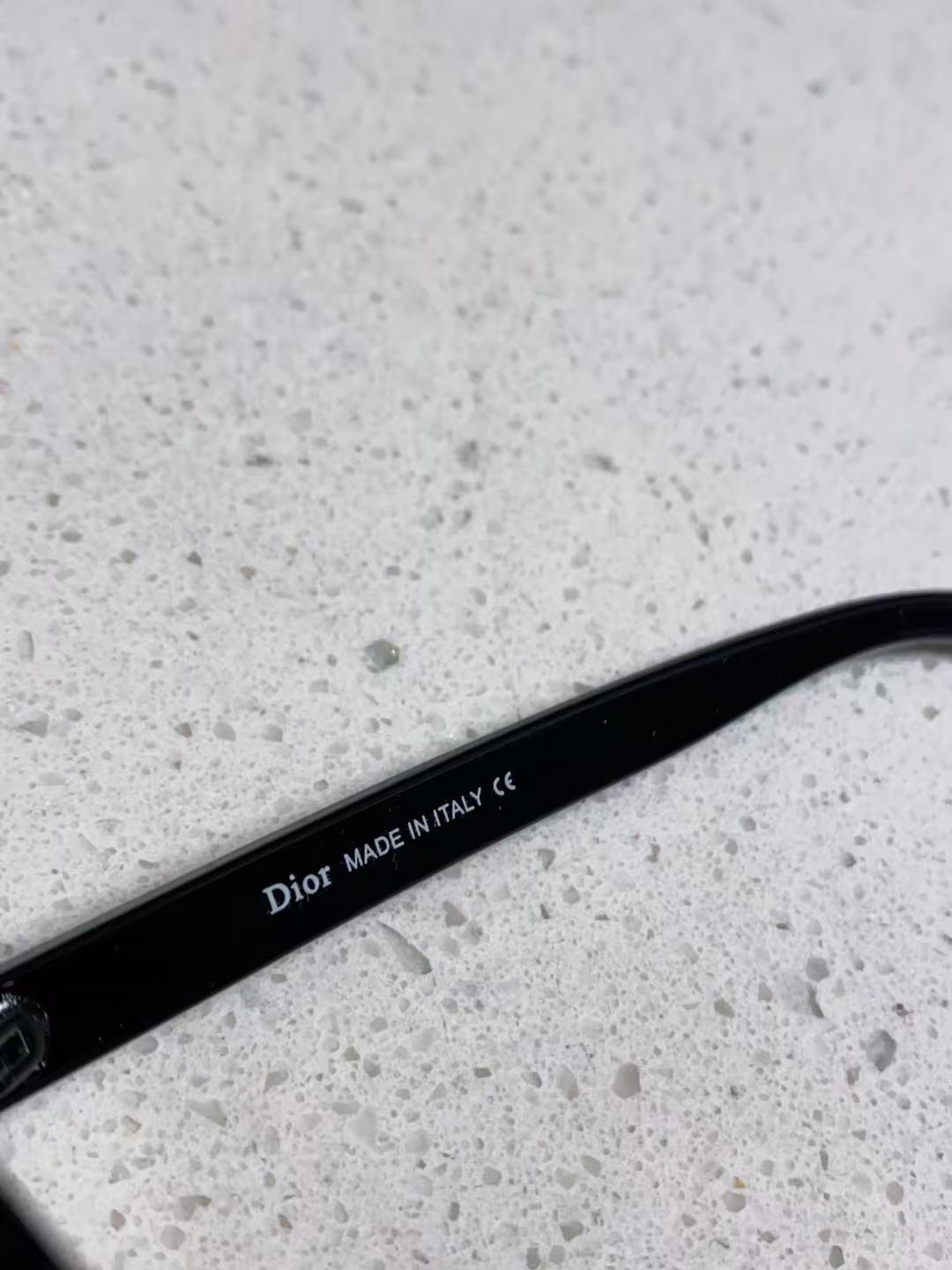 Christian Dior Black Oval Sunglasses