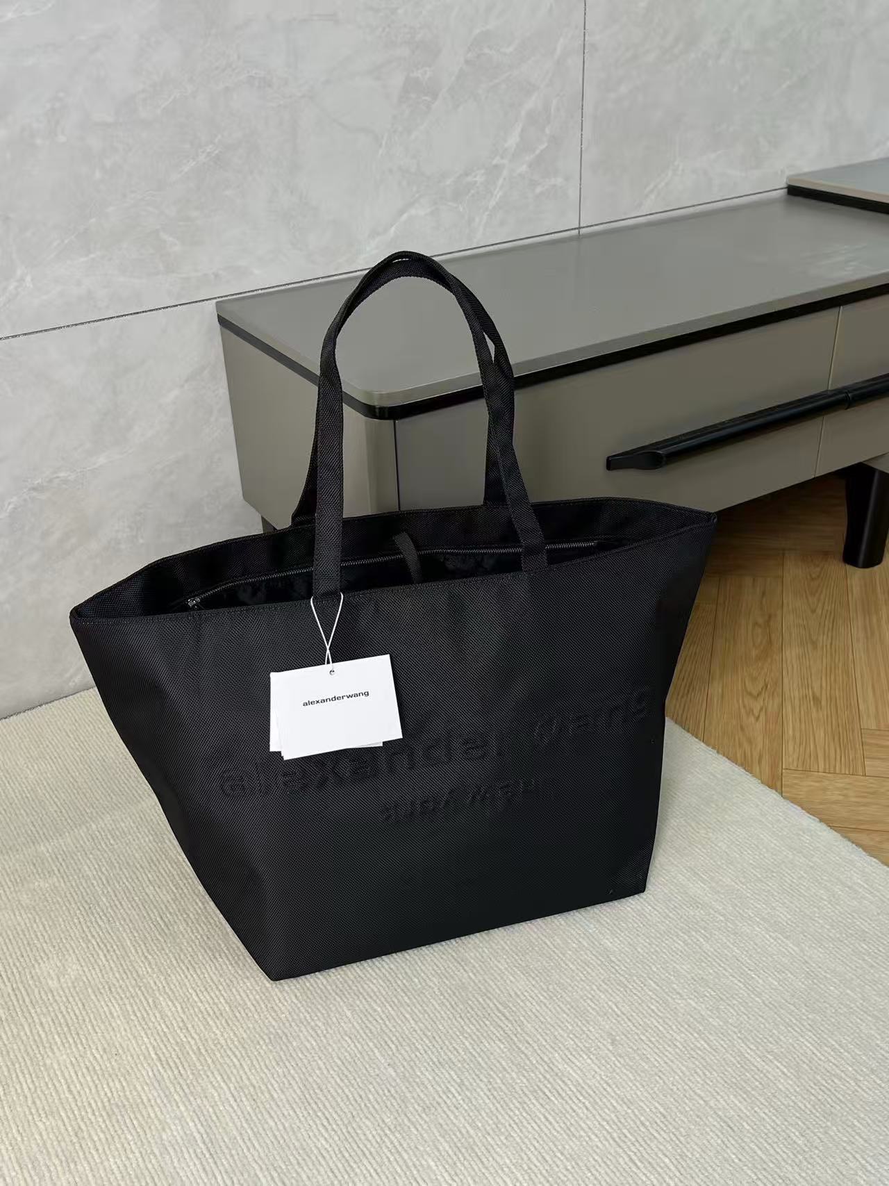 Alexander Wang black nylon Punch tote bag