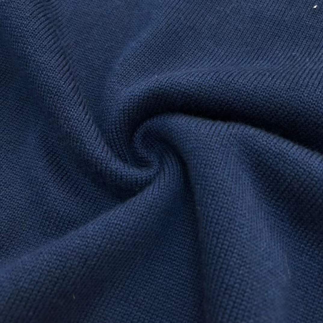 Thom Browne 4-Bar sweater in navy blue merino wool or cashmere