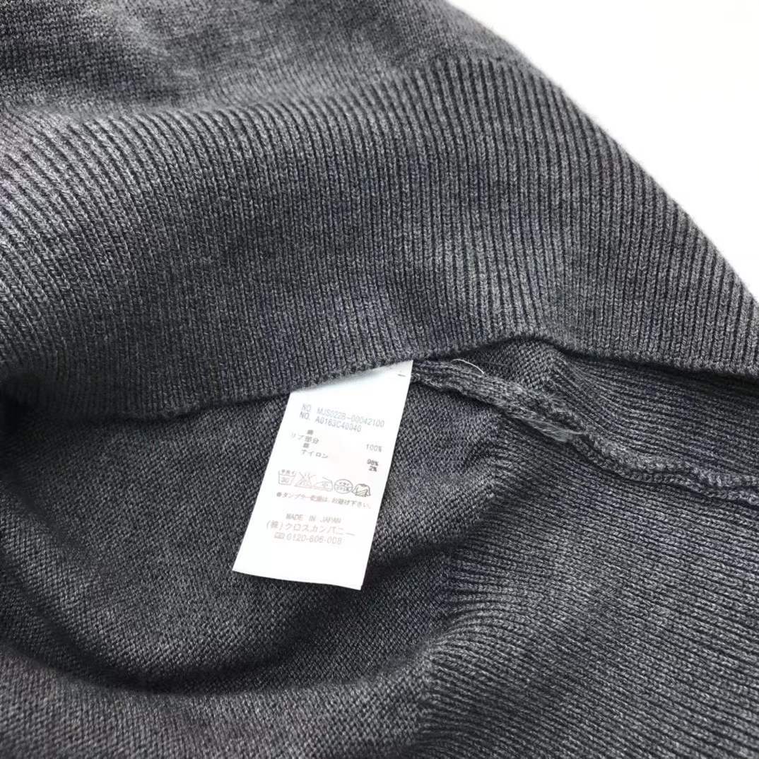 Thom Browne 4-Bar merino wool polo sweater in grey