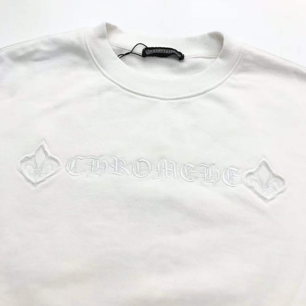 chrome hearts crew neck sweatshirt similar to styles offered by brands such as Calvin Klein Jeans or Golden Goose