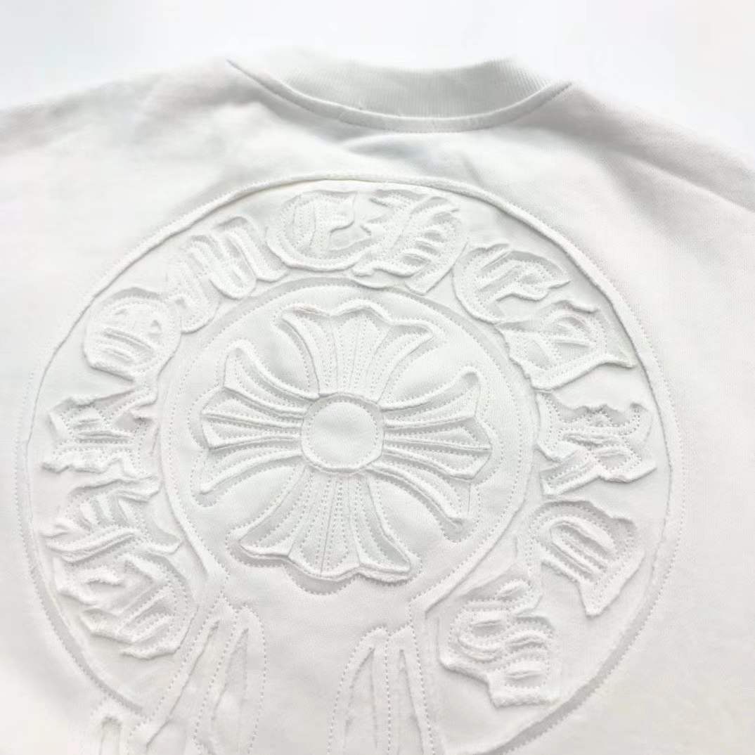 chrome hearts crew neck sweatshirt similar to styles offered by brands such as Calvin Klein Jeans or Golden Goose