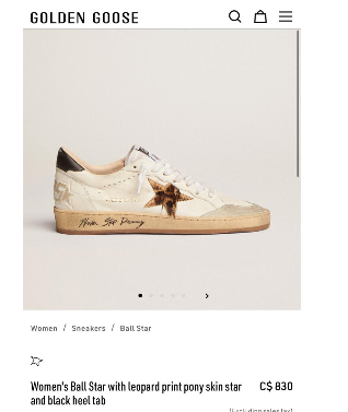 Golden Goose Ball Star sneakers in white nappa leather with a chicory-coffee glitter star and a black leather heel tab