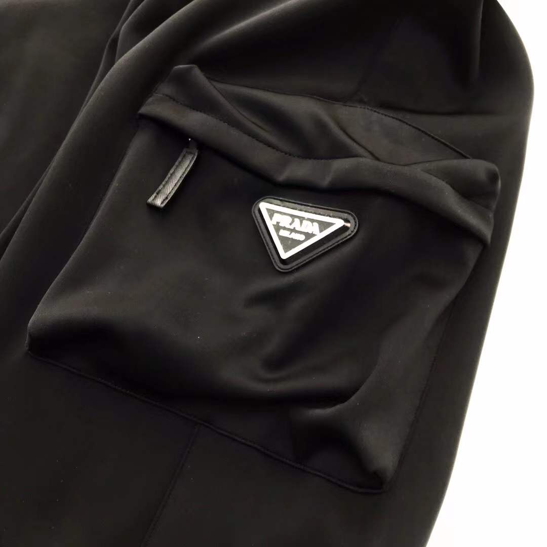 prada Dsquared2 black cargo track pants