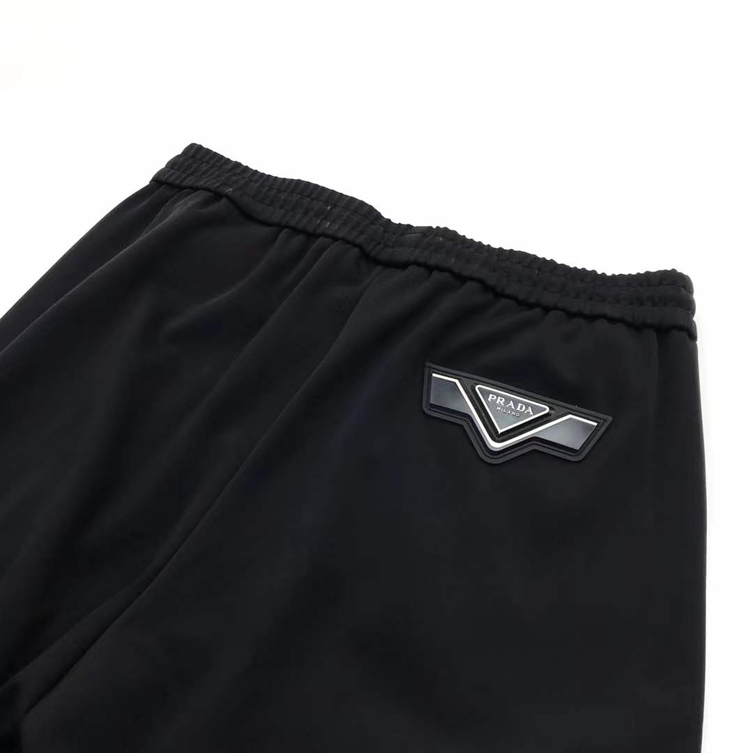 prada Dsquared2 black cargo track pants