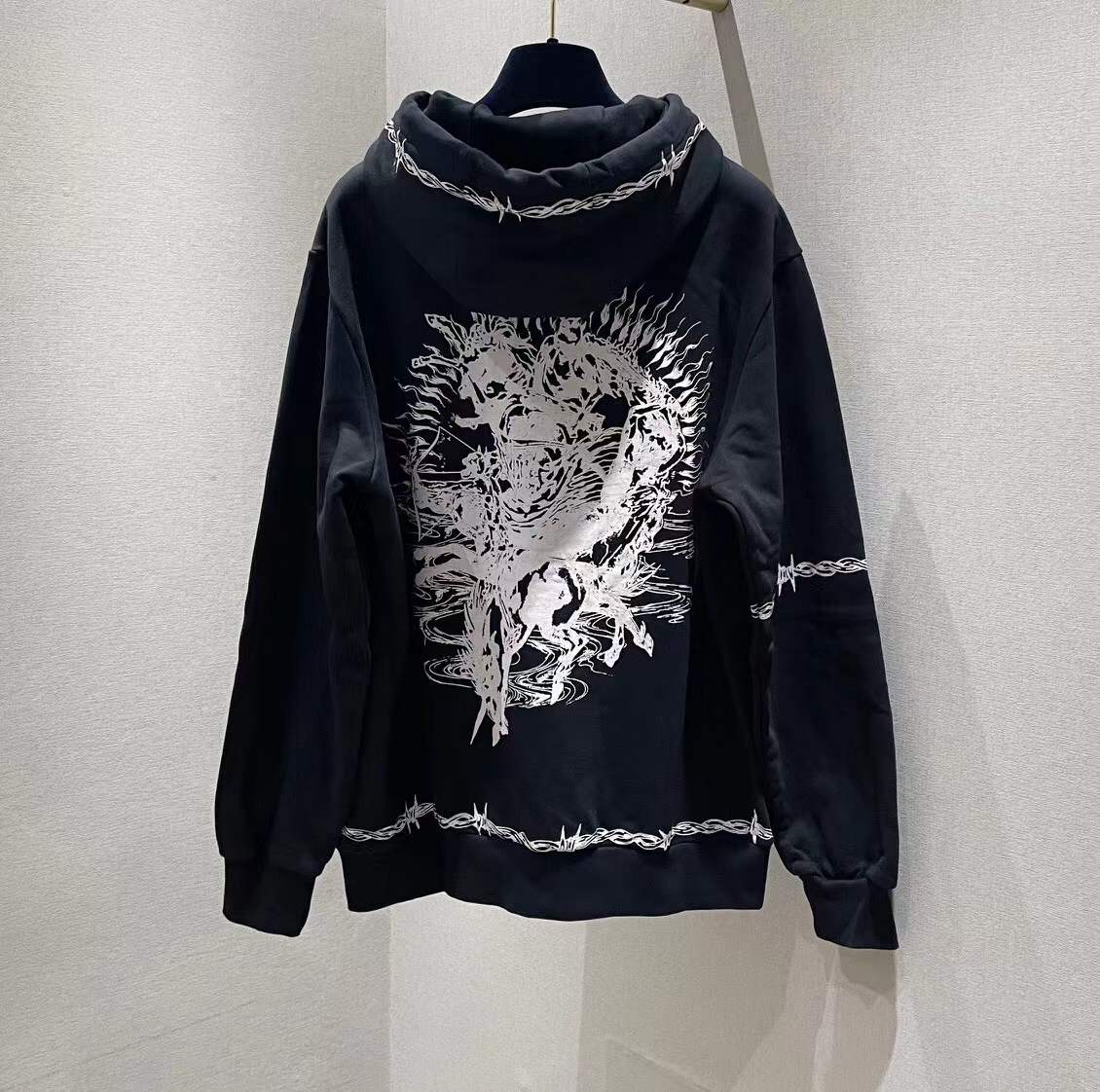 Givenchy Barbed Eagle oversized-fit cotton hoodie Black