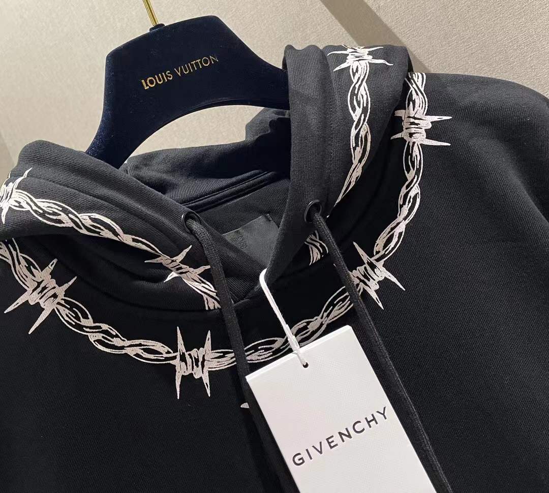 Givenchy Barbed Eagle oversized-fit cotton hoodie Black