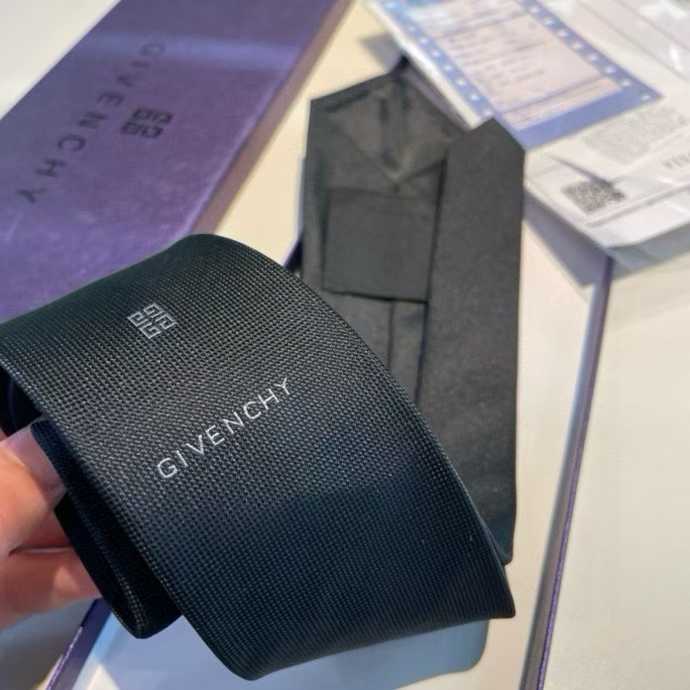 Givenchy men's silk tie in a dark gray