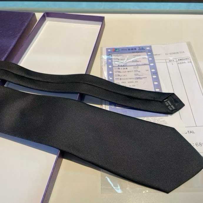 Givenchy men's silk tie in a dark gray