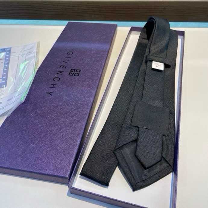 Givenchy men's silk tie in a dark gray