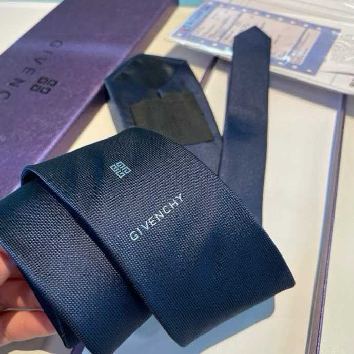 Givenchy men's silk tie in a dark gray