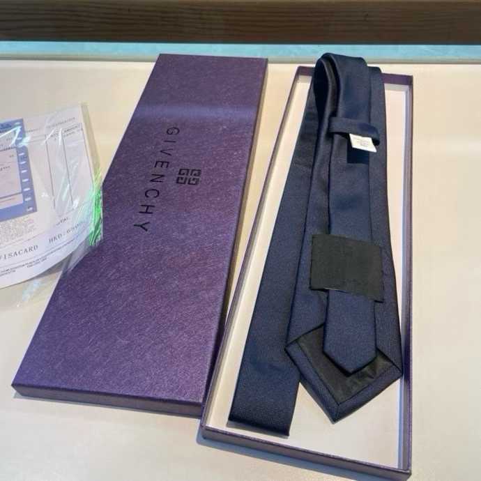 Givenchy men's silk tie in a dark gray