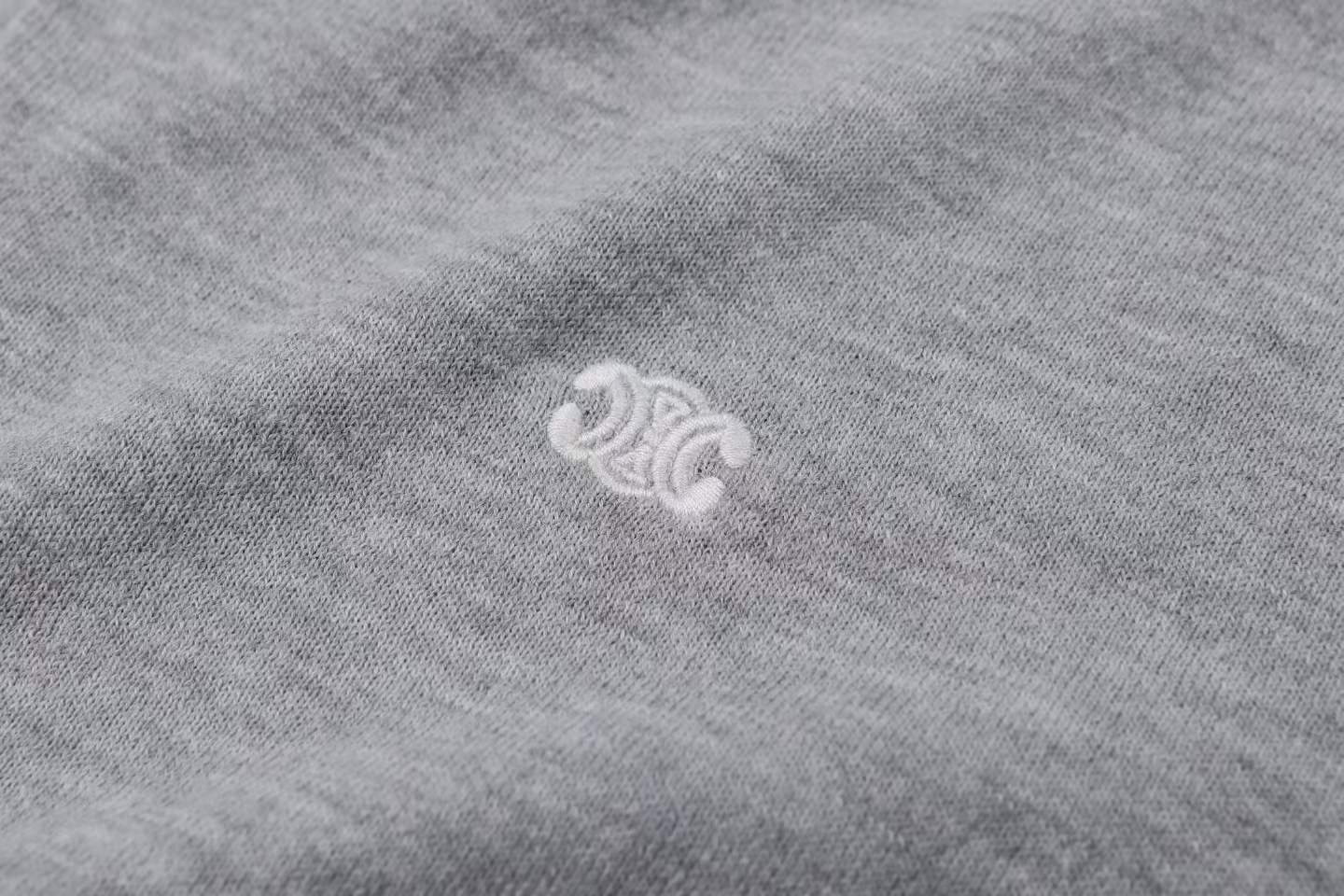 celine DSQUARED2 men's grey knitted polo shirt made of 100% cotton