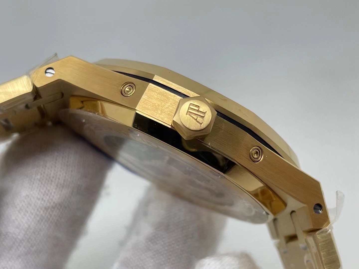 Audemars Piguet Royal Oak Perpetual Calendar watch in 18-carat rose gold with a blue dial