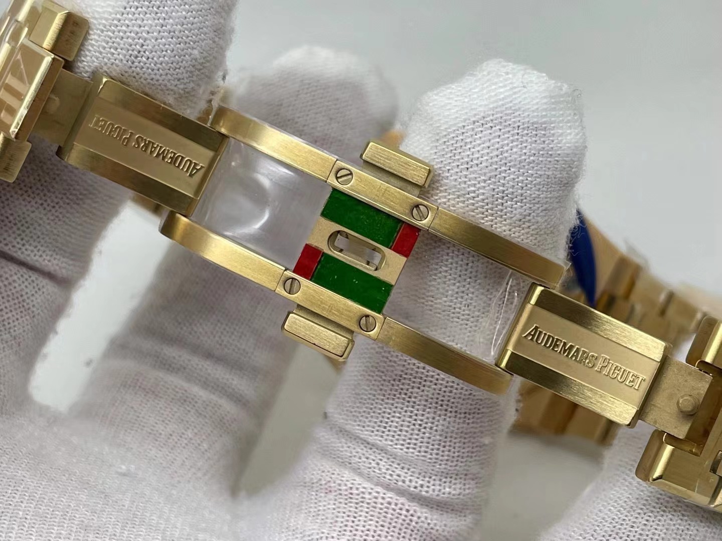 Audemars Piguet Royal Oak Perpetual Calendar watch in 18-carat rose gold with a blue dial