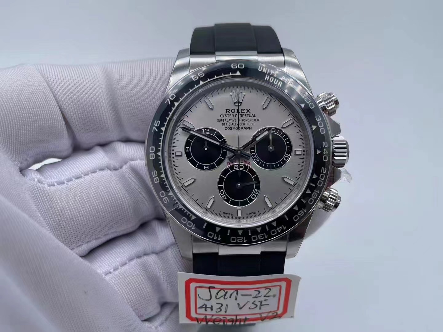 ROLDYT0648A - Daytona 126519 V2 Wt WG/RU Grey/Stk VSF VS4131 $848