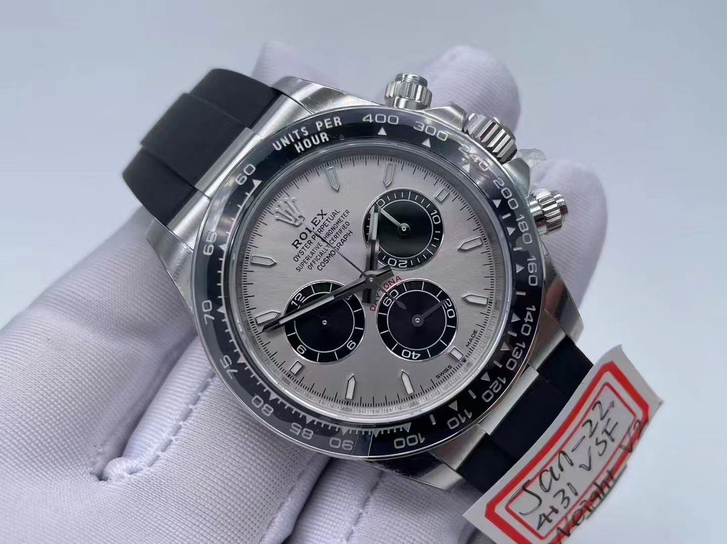 ROLDYT0648A - Daytona 126519 V2 Wt WG/RU Grey/Stk VSF VS4131 $848