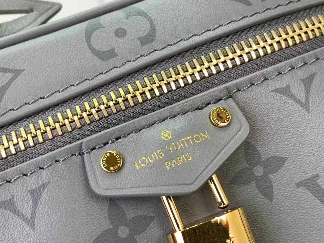 LV Vanity Chain Pouch in Monogram Ink Trianon calfskin leather