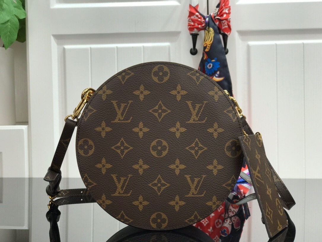LV Monogram Vivienne Round Coin Purse likely from the Candy Factory capsule collection