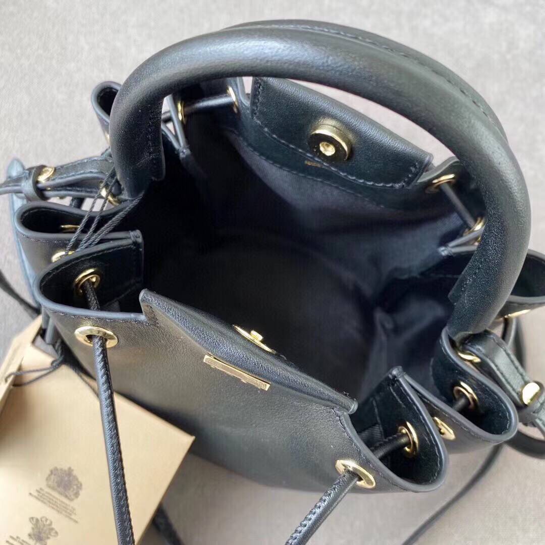 Burberry Monogram Motif Leather Bucket Bag