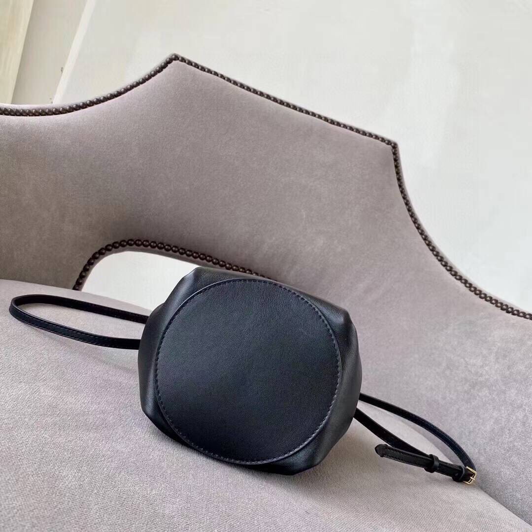 Burberry Monogram Motif Leather Bucket Bag