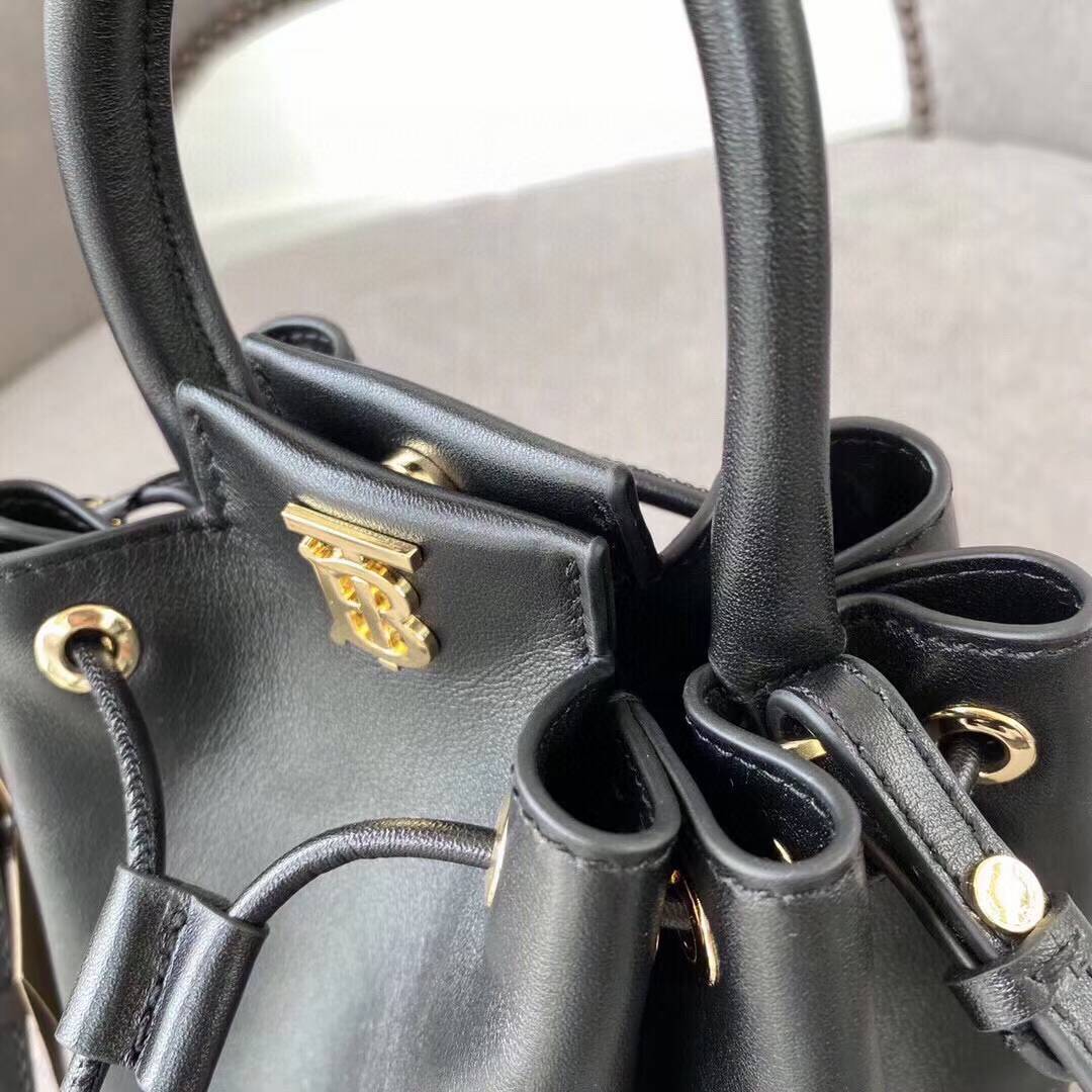 Burberry Monogram Motif Leather Bucket Bag