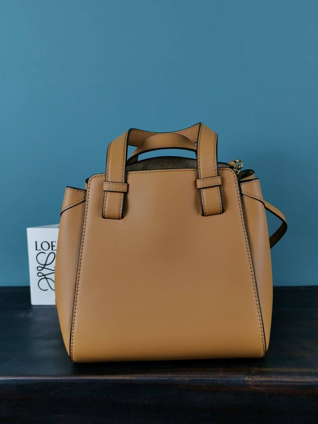 Loewe Hammock Nugget handbag Tan color