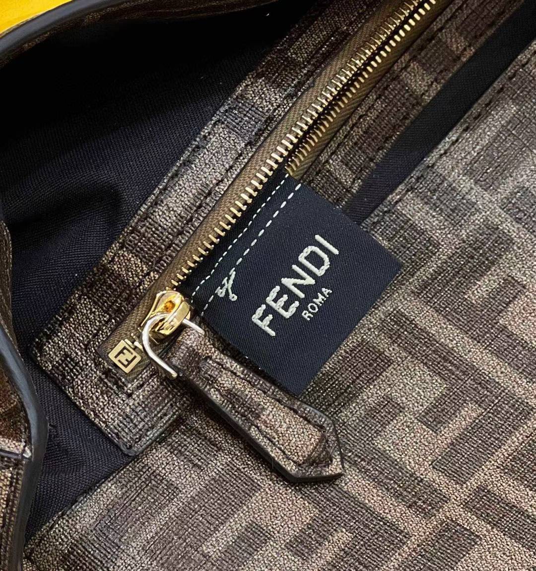 Fendi Zucca Baguette Shoulder Bag