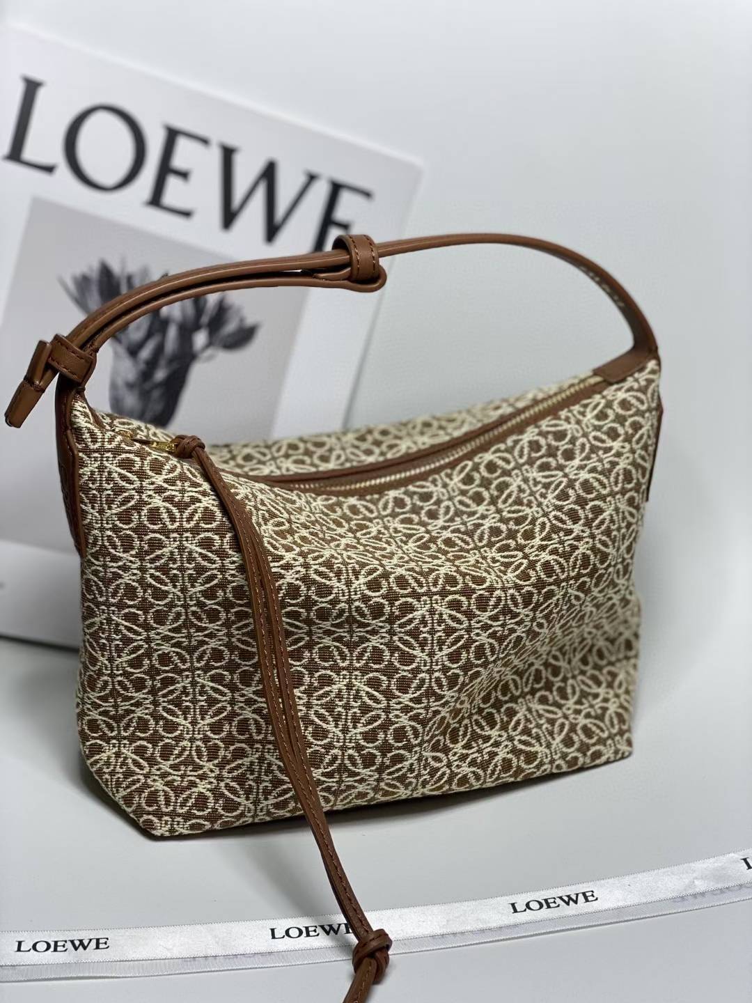 Loewe Small Anagram Jacquard Cubi Bag