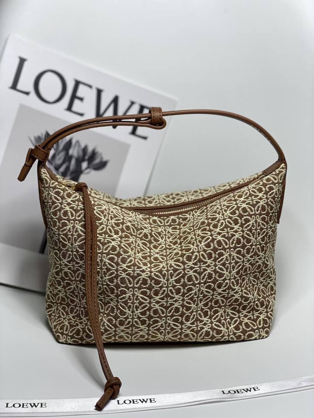 Loewe Small Anagram Jacquard Cubi Bag